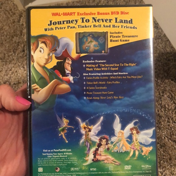 New sealed Peter Pan journey to never land movie - Picture 2 of 3